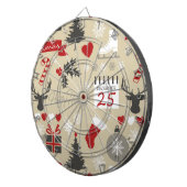 Happy Holidays Dartscheibe (Vorderseite rechts)