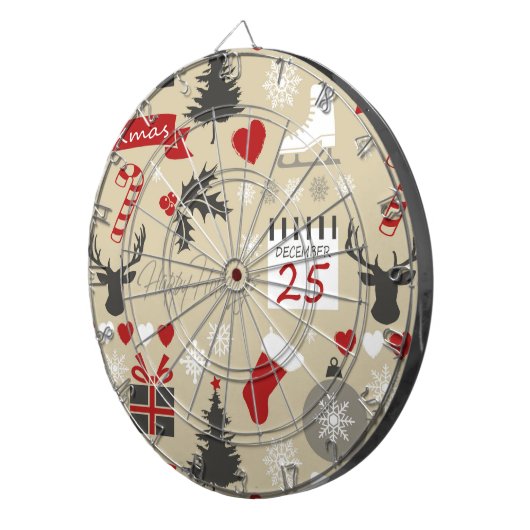 Happy Holidays Dartscheibe (Vorderseite rechts)