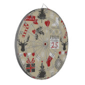 Happy Holidays Dartscheibe (Vorderseite Links)