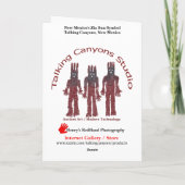 Happy Holidays - Das Zia-Sun-Symbol in New Mexico Karte (Rückseite)