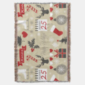 Happy Holidays Decke (Vorderseite Vertikal)