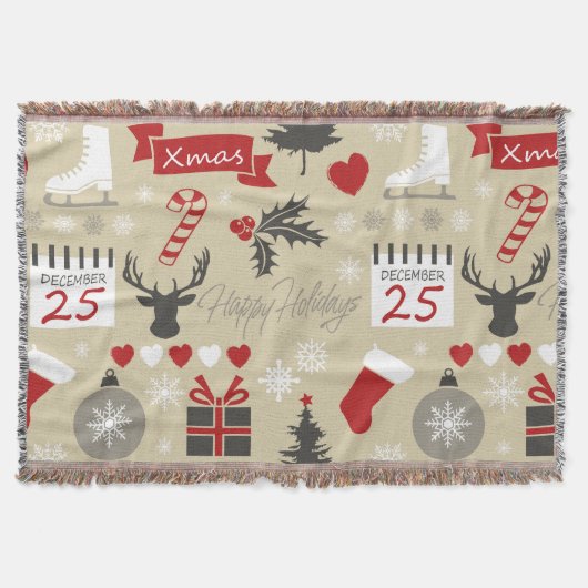 Happy Holidays Decke (Vorderseite)