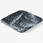 Happy Holidays Dee im Winterwald Pappteller (Gewinkelt)