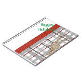 Happy Holiday's Deer Christmas Spiral Notebook Notizblock (Linke Seite)