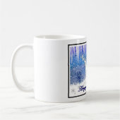 Happy Holidays Deer Scene Kaffeetasse (Links)