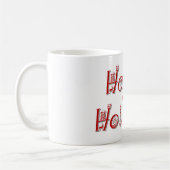 Happy Holidays Dekorierter Text Kaffeetasse (Links)