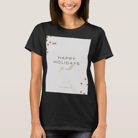 Happy holidays design T-Shirt (Vorderseite)