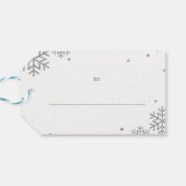 Happy Holidays Dies sind unsere Geschenktasten Sil Geschenkanhänger (Rückseite Horizontal)