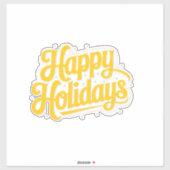 Happy Holidays Digital Graphic Art Aufkleber (Blatt)