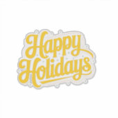 Happy Holidays Digital Graphic Art Aufkleber (Vorderseite)
