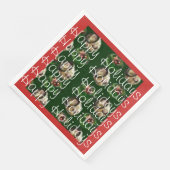 Happy Holidays Dinner Napkin Serviette (Ecke)