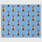 Happy Holidays_Dog Bone Stars_Wish_3 Geschenkpapier (Flach)