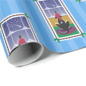 Happy Holidays_Dog Bone Stars_Wish_3 Geschenkpapier (Rolleneckpunkt)