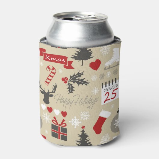 Happy Holidays Dosenkühler (Kanne Vorderseite)