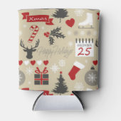 Happy Holidays Dosenkühler (Vorderseite)