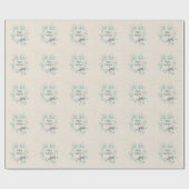 Happy Holidays Editable Text Winter Foliage Geschenkpapier (Flach)