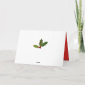 Happy Holidays | Eichhörnchen-Grußkarte Feiertagskarte (Rückseite)