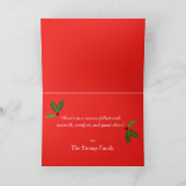 Happy Holidays | Eichhörnchen-Grußkarte Feiertagskarte (Innenseite)