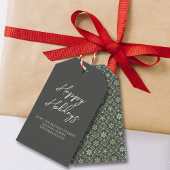 Happy Holidays Einfache Minimalistische Script-Sno Geschenkanhänger