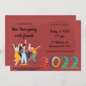 Happy Holidays Einladung (Vorne/Hinten)