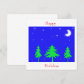 Happy Holidays Einladung (Vorne/Hinten)