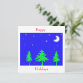 Happy Holidays Einladung (Stehend Vorderseite)