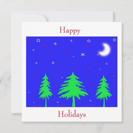 Happy Holidays Einladung (Vorderseite)