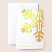 Happy Holidays elegant anpassbar Folienkarte (Rückseite mit Umschlag)