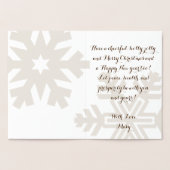 Happy Holidays elegant anpassbar Folienkarte (Innenseite)