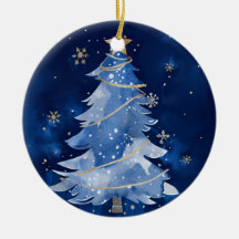  Happy Holidays Elegant Navy Gold Christmas
