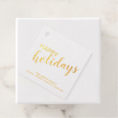 'Happy Holidays' Elegante Geschenkanhänger (Mit Box)