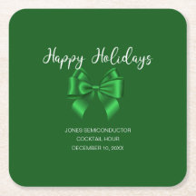 Happy Holidays Elegante Green