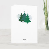 Happy Holidays Elegante Karte (Rückseite)