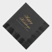 Happy Holidays Elegante Weihnachten im Unternehmen Servietten Mit Folie (Rechts)