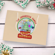 Happy Holidays Elegantes Weihnachtsfest Kinder