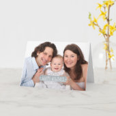 Happy Holidays Family Foto mit benutzerdefiniertem Karte (Gelbe Blume)