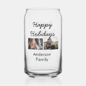 Happy holidays father son Christmas photo family n Dosenglas (Rückseite)