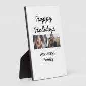 Happy holidays father son Christmas photo family n Fotoplatte (Seite)