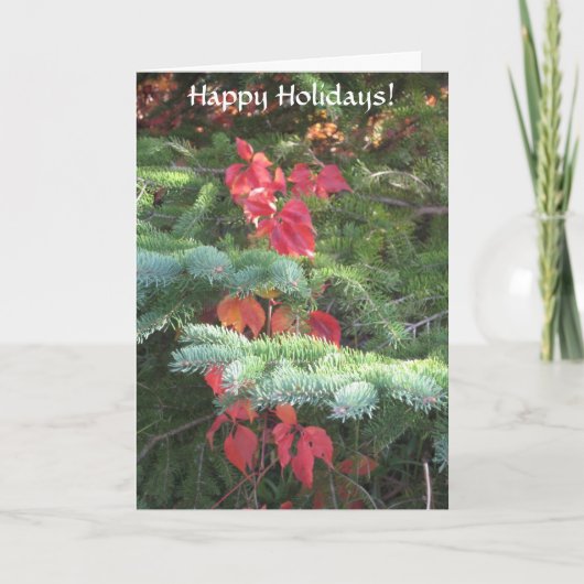 Happy Holidays Feiertagskarte (Vorderseite)