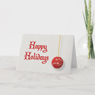 Happy Holidays Feiertagskarte