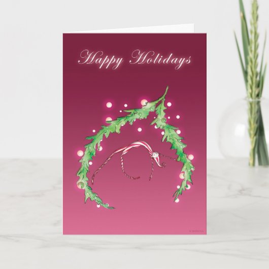 Happy Holidays Feiertagskarte (Vorderseite)