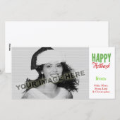 Happy Holidays Feiertagskarte (Vorne/Hinten)