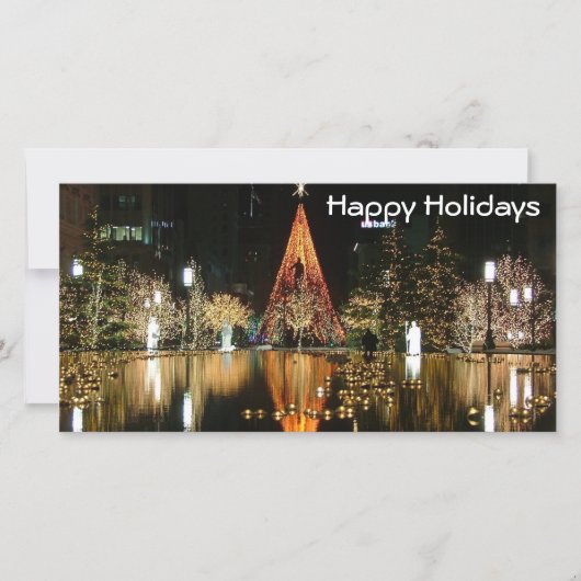 Happy Holidays Feiertagskarte (Vorderseite)