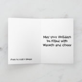 Happy Holidays Feiertagskarte (Innenseite)