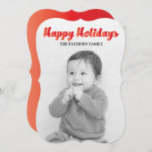 Happy Holidays Feiertagskarte (Vorne/Hinten)