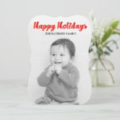 Happy Holidays Feiertagskarte (Stehend Vorderseite)