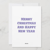 Happy Holidays Feiertagskarte (Rückseite)