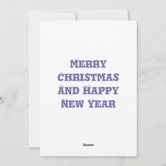 Happy Holidays Feiertagskarte (Rückseite)