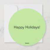 Happy Holidays Feiertagskarte (Rückseite)