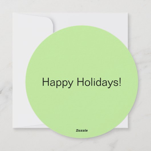 Happy Holidays Feiertagskarte (Rückseite)